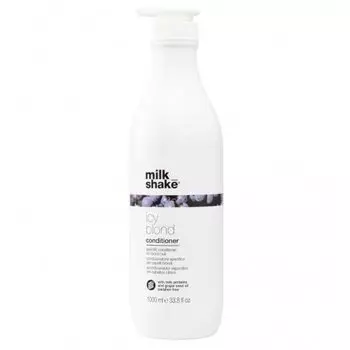 Охлаждающий кондиционер для волос с черным пигментом, 1000мл Milk Shake Icy Blond Conditioner