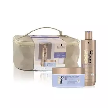 Охлаждающий набор для светлых волос: шампунь Schwarzkopf Professional Blondme Christmas Bag Cool, 200 мл