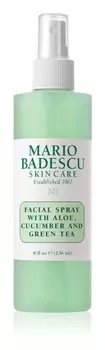 Охлаждающий спрей для уставшей кожи Mario Badescu Facial Spray with Aloe, Cucumber and Green Tea