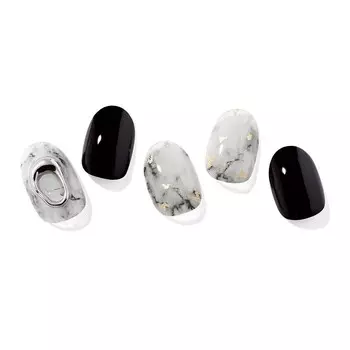 Ohora, Гибридный лак в наклейке, Мраморный камень, 30 шт