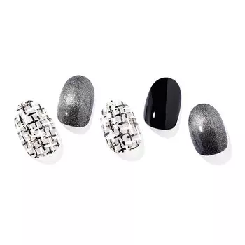 Ohora, Наклейки для гибридного лака для ногтей, твидовый жакет, 30 шт