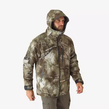 Охотничья куртка 900 3-в-1 теплая непромокаемая тихая SOLOGNAC, цвет braun