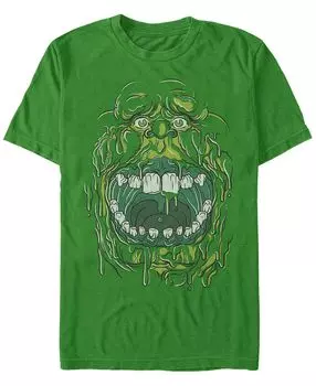 Охотники за привидениями мужская slimer big face halloween costume футболка с коротким рукавом Fifth Sun