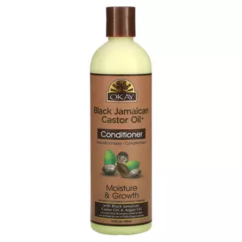 Okay Pure Naturals, Black Jamaican Castor Oil, черное ямайское касторовое масло, кондиционер, 355 мл (12 жидк. унций)