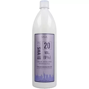 Окислительная краска для волос Saga Nysha Pro 6% 20 объем 1000мл, Bigbuy Home