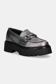 Оккупай мокасины Steve Madden, серебряный