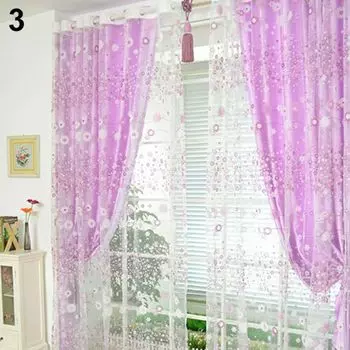 Оконная балдахин, винтажная клетчатая декоративная балдахина из полиэстера с карманом для кухни, красный, черный Stuttg, фиолетовый