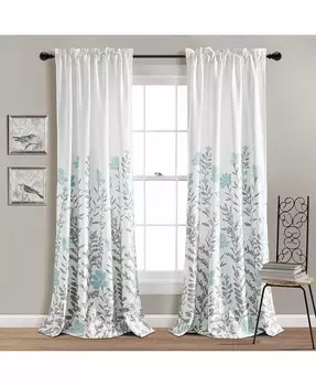 Оконные шторы Aprile со светофильтрами Lush Decor, синий