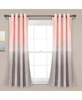 Оконные шторы Umbre Fiesta со светофильтрами Lush Decor, розовый