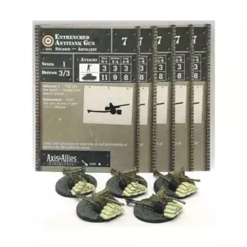 Окопанная противотанковая пушка (Восточный фронт) (C) x5, Axis & Allies - Collectible Miniatures Game - Eastern Front 1941-1945 Singles