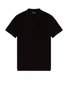 Окрашенная в одежду рубашка-поло Tom Ford, черный