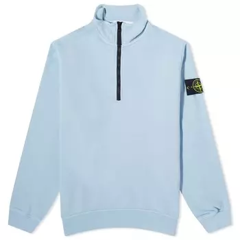 Окрашенный в одежде спортивный свитер Stone Island на молнии до половины