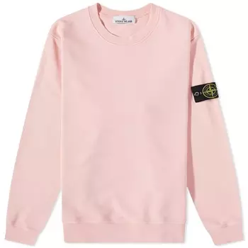 Окрашенный в одежде свитер с круглым вырезом Stone Island, розовый