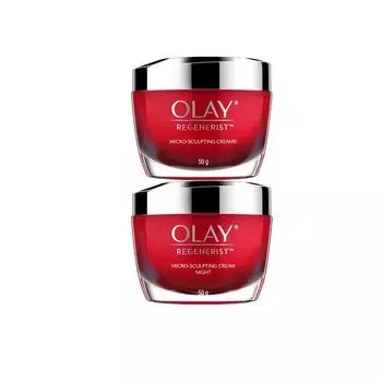 Olay Regenerist Дневной крем для микромоделирования 50 г.+Ночной крем 50 г, Red
