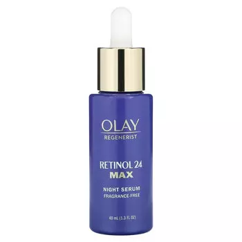 Olay, Regenerist, ретинол 24, ночная сыворотка, без отдушек, 40 мл (1,3 жидк. Унции)