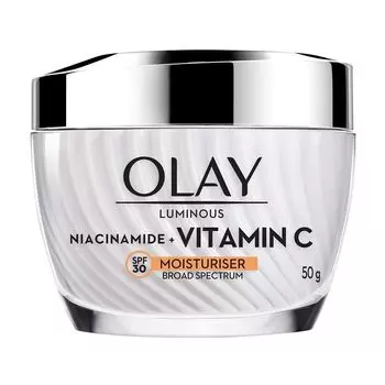 Olay Светящийся увлажняющий крем с ниацинамидом и витамином С SPF30, 50 г, Orange