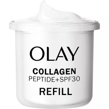Olay Увлажняющий дневной крем для лица с коллагеном и пептидами Spf 30 Refill Skincare с ниацинамидом 99% чистоты Anti-Aging Skin Care Укрепляет Восстанавливает Увлажняет 50 мл