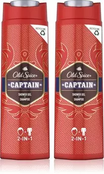 Old Spice Captain, гель для душа, 2x400 мл