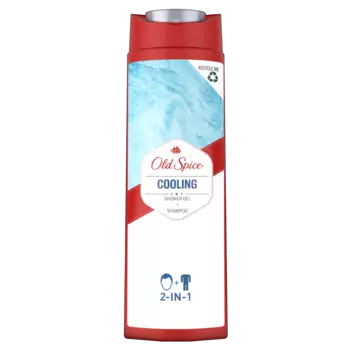 Old Spice Cooling охлаждающий гель для душа и мужской шампунь для волос, 400 мл
