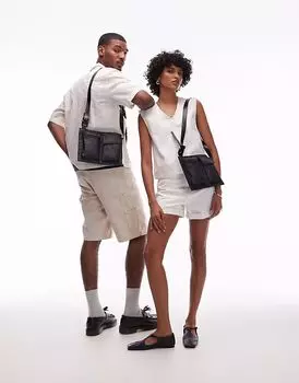 OLEND - The SPU Essentials - Сумка через плечо черного цвета с карманами