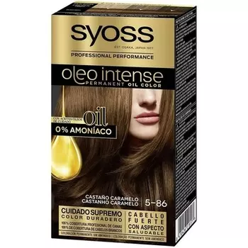 Oleo Intense 5-86 Краска для волос «Каштан» 50 мл Карамельно-коричневый, Syoss