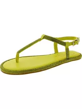 Oliara женские блестящие сандалии с Т-образным ремешком Jessica Simpson, цвет buttercup