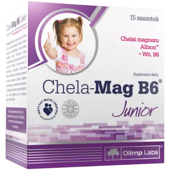 Olimp Chela-Mag B6 Junior Добавка в виде порошка со вкусом апельсина, 15 пакетиков/1 упаковка