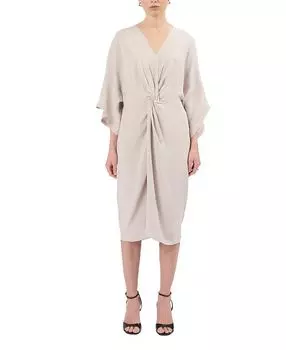 Олимпия Платье со сборками Careste, серый