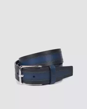 Olimpo мужской кожаный ремень, синий