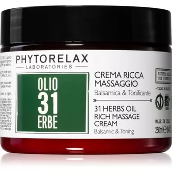 Olio 31 Erbe Vegan Organic - Массажный крем - Бальзамический и тонизирующий - 250 мл Phytorelax