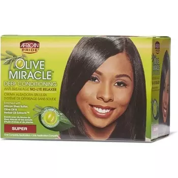 Olive Miracle Deep Conditioning Anti-Breakage No-Lye Relaxer African Pride