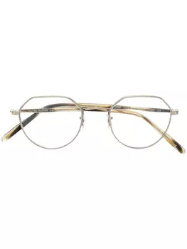Oliver Peoples массивные очки, металлик
