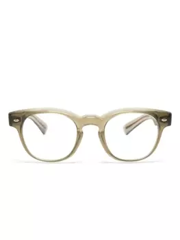 Oliver Peoples очки Allenby в прозрачной оправе, нейтральный цвет