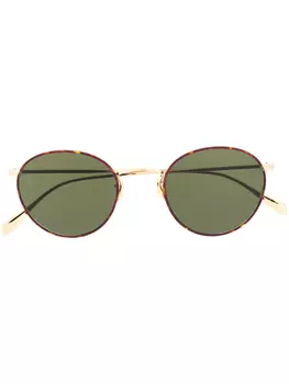 Oliver Peoples очки Coleridge в круглой оправе, коричневый