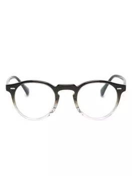 Oliver Peoples очки Gregory Peck в круглой оправе, черный