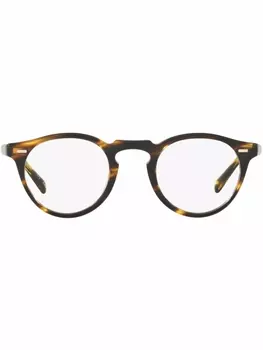 Oliver Peoples очки Gregory Peck в оправе черепаховой расцветки, черный