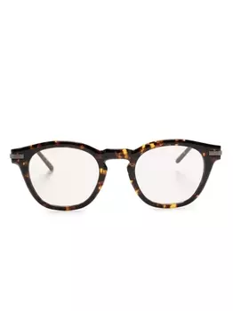 Oliver Peoples очки Len в оправе черепаховой расцветки, коричневый