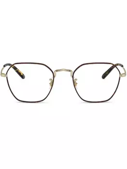 Oliver Peoples очки Levison, коричневый
