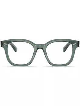 Oliver Peoples очки Lianella в квадратной оправе, зеленый