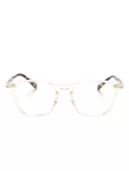 Oliver Peoples очки Nev в квадратной оправе, коричневый
