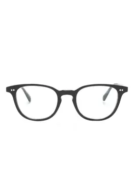 Oliver Peoples очки Sadao в круглой оправе, черный