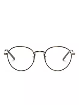 Oliver Peoples очки Sidel в оправе черепаховой расцветки, коричневый
