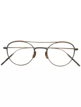 Oliver Peoples очки TK-2 в круглой оправе, золотистый