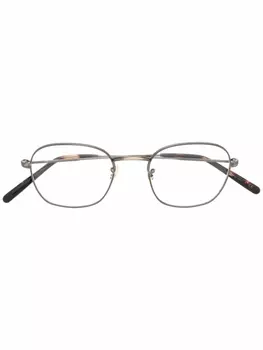 Oliver Peoples очки в круглой оправе, коричневый