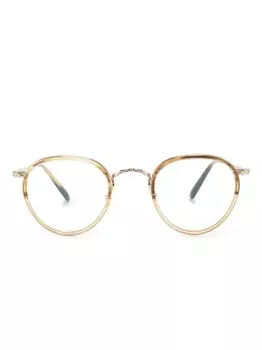 Oliver Peoples очки в круглой оправе, нейтральный цвет