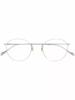 Oliver Peoples очки в круглой оправе, серебряный