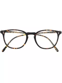 Oliver Peoples очки в оправе черепаховой расцветки, коричневый