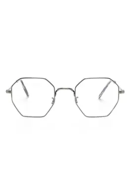 Oliver Peoples очки в шестиугольной оправе, серый
