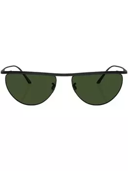 Oliver Peoples солнцезащитные очки 1984C в круглой оправе, черный