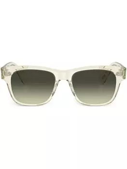 Oliver Peoples солнцезащитные очки Birell в квадратной оправе, коричневый